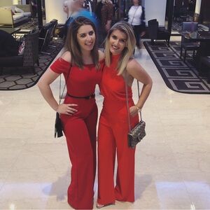 Lulus Red Open Back Jumpsuit